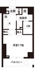 レジディア白金高輪 105 間取り図