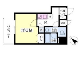 フォレシティ小伝馬町 1304 間取り図