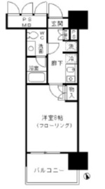 フォンテーヌ芝浦 209 間取り図