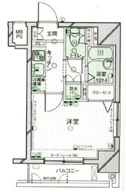 パークウェル麻布 6階 間取り図