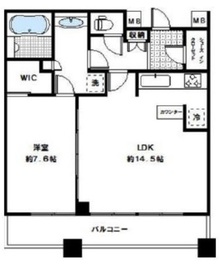 芝浦アイランド グローヴタワー 2101 間取り図