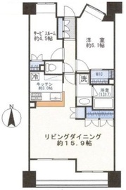 コスモ高輪シティフォルム 3階 間取り図