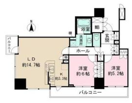 品川タワーフェイス 11階 間取り図