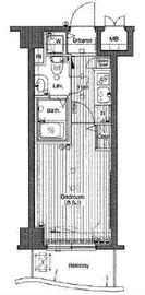 グランド・ガーラ高輪 8階 間取り図