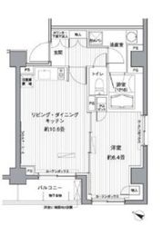 ヒューリックレジデンス茗荷谷 406 間取り図