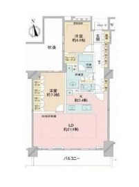 プラウド白金台三丁目 4階 間取り図