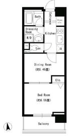 パークキューブ上野 202 間取り図