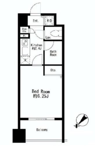 プライムアーバン日本橋茅場町 607 間取り図
