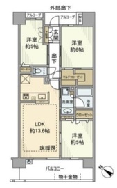 イニシア豊洲コンフォートプレイス 11階 間取り図