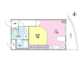 ボヌール都立大学壱番館 308 間取り図