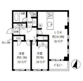 レガロ高輪 205 間取り図