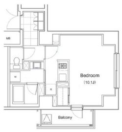 プライムアーバン南池袋 804 間取り図