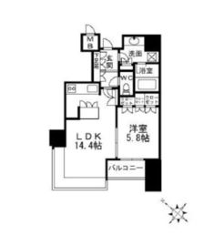 THE ROPPONGI TOKYO CLUB RESIDENCE 11階 間取り図