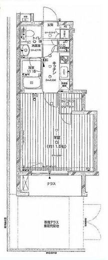 パレステュディオ中目黒 2階 間取り図