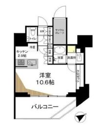 ヴァントヌーベル代々木 14階 間取り図