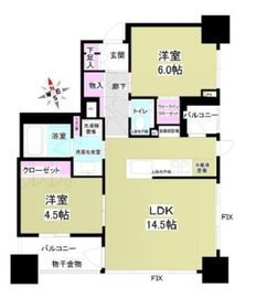 クラッシィハウス神田 2階 間取り図