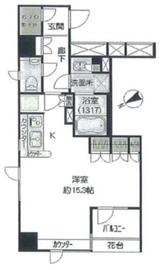 銀座イーストシティタワー 13階 間取り図