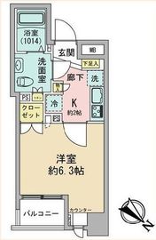 グランスイート月島リエール 4階 間取り図