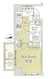 ロングアイランド恵比寿 1104 間取り図