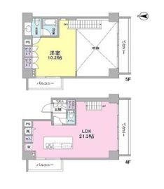 エルフレア駒沢 406 間取り図