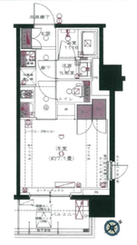 パークハウス市谷田町 2階 間取り図