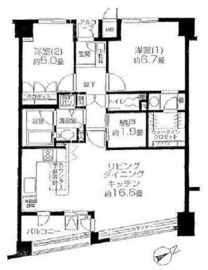 東急ドエルプレステージ参宮橋 4階 間取り図