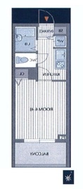 プライムアーバン月島 704 間取り図