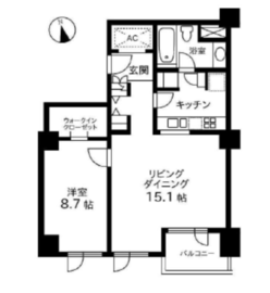 麻布テラスアパートメント 204 間取り図