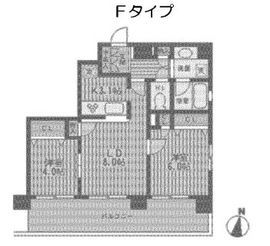 レジディア両国 703 間取り図