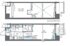 ZOOM芝浦 7階 間取り図