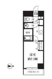 HF銀座レジデンスイースト2 505 間取り図