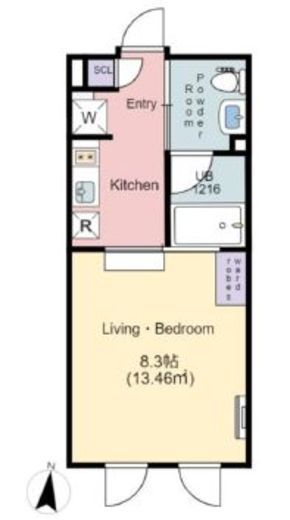 リトルズラピス弥生町 102 間取り図