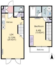 リトルズラピス弥生町 302 間取り図