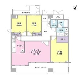 ヒルトップ半蔵門 7階 間取り図