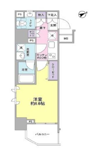 サンピエス大森 905 間取り図