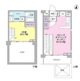 サンピエス桜新町 102 間取り図