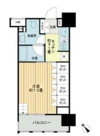 イクサージュ目黒 5階 間取り図