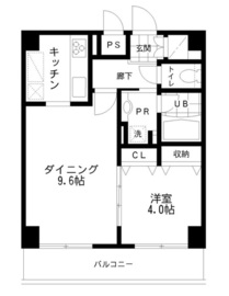 レジディア文京本郷2 1303 間取り図