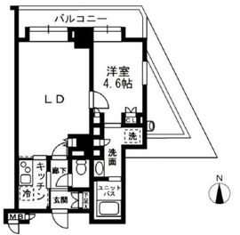 レジディア中落合 A504 間取り図