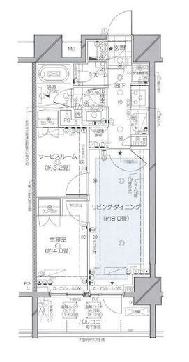 ピアース千代田淡路町 4階 間取り図