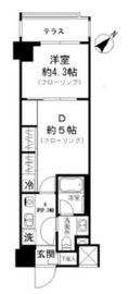 パークリュクス渋谷西原 1階 間取り図