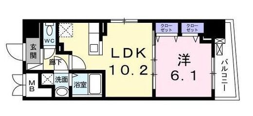 アスラヴィスタ日本橋 1001 間取り図