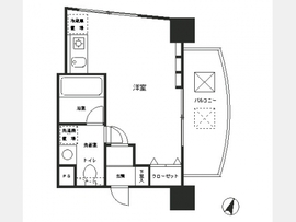 レジディア恵比寿 201 間取り図