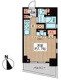 プレイアデ銀座エスト 401 間取り図