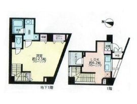 セーシェル恵比寿 1階 間取り図