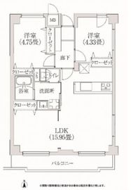 コスモリード学芸大学 501 間取り図