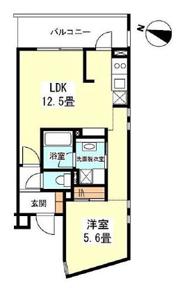 コスモリード目黒学芸大学ウエスト 3F1 間取り図