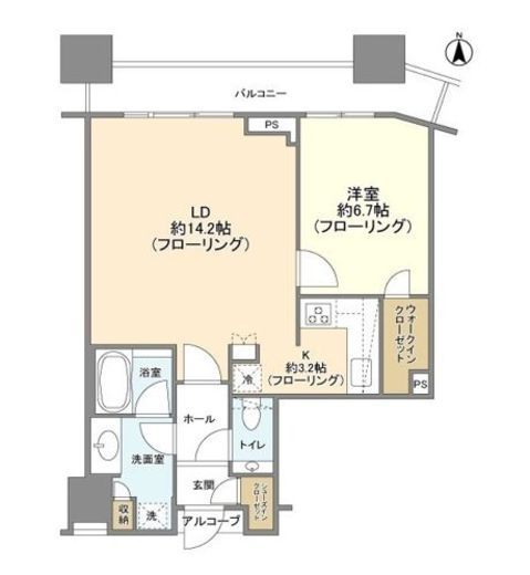 コンシェリア西新宿タワーズウエスト 19階 間取り図