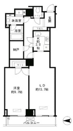 恵比寿ガーデンテラス弐番館 1206 間取り図