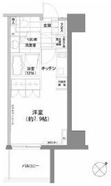 パークハビオ渋谷 1410 間取り図